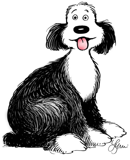 Farley sitting.